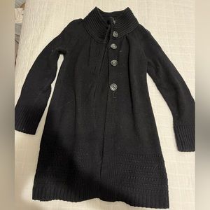 Old Navy, black long sleeve, long cardigan with buttons, size medium